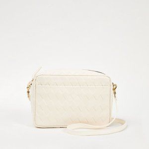Clare V. Cream Diamond Marisol Crossbody Bag